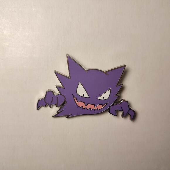 Pokemon Gastly Haunter And Gengar Evolution Line Enamel Pins Set Official Badges - Picture 4 of 6